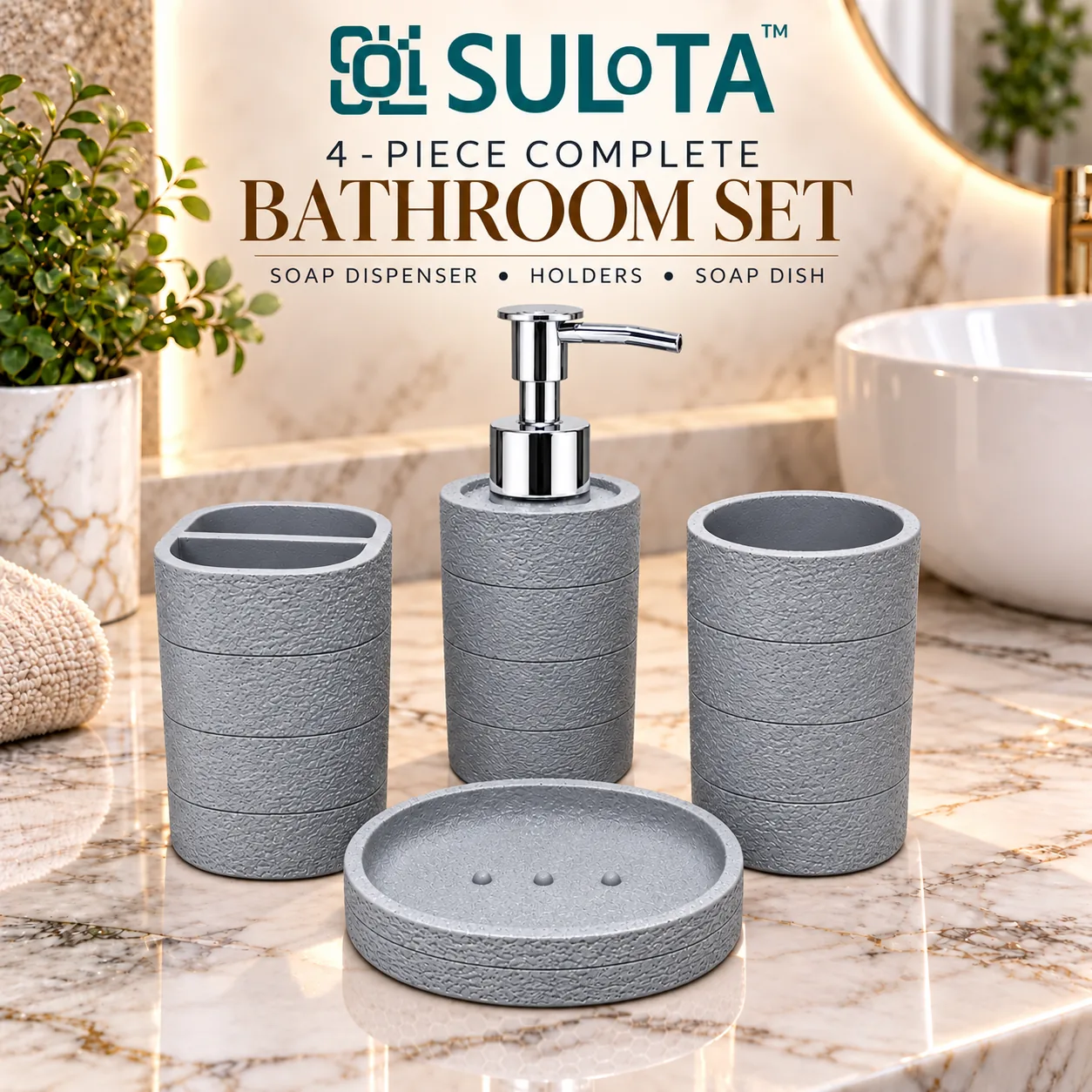Shuddhi Fluted Dispenser Suite alternate view